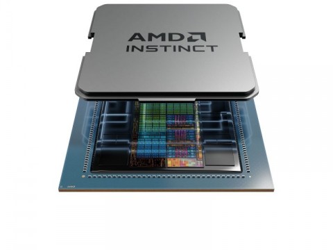 AMD Instinct MI300 Half Delidded DIE Top