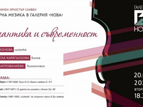 Цикъл от три бутикови концерта ще представят сливенските симфоници в съвместен проект с Художествената гимназия